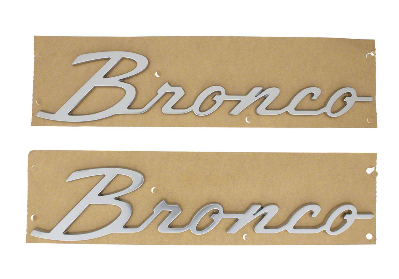 Ford Performance 2021-2025 "Bronco" Script Emblem Kit - Silver - M-1447-BSS - Image 10