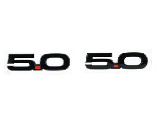 Ford Performance 2015-2023 Mustang 5.0L Fender Emblems/Badges - Black - Pair - M-1447-M50AB - Image 10