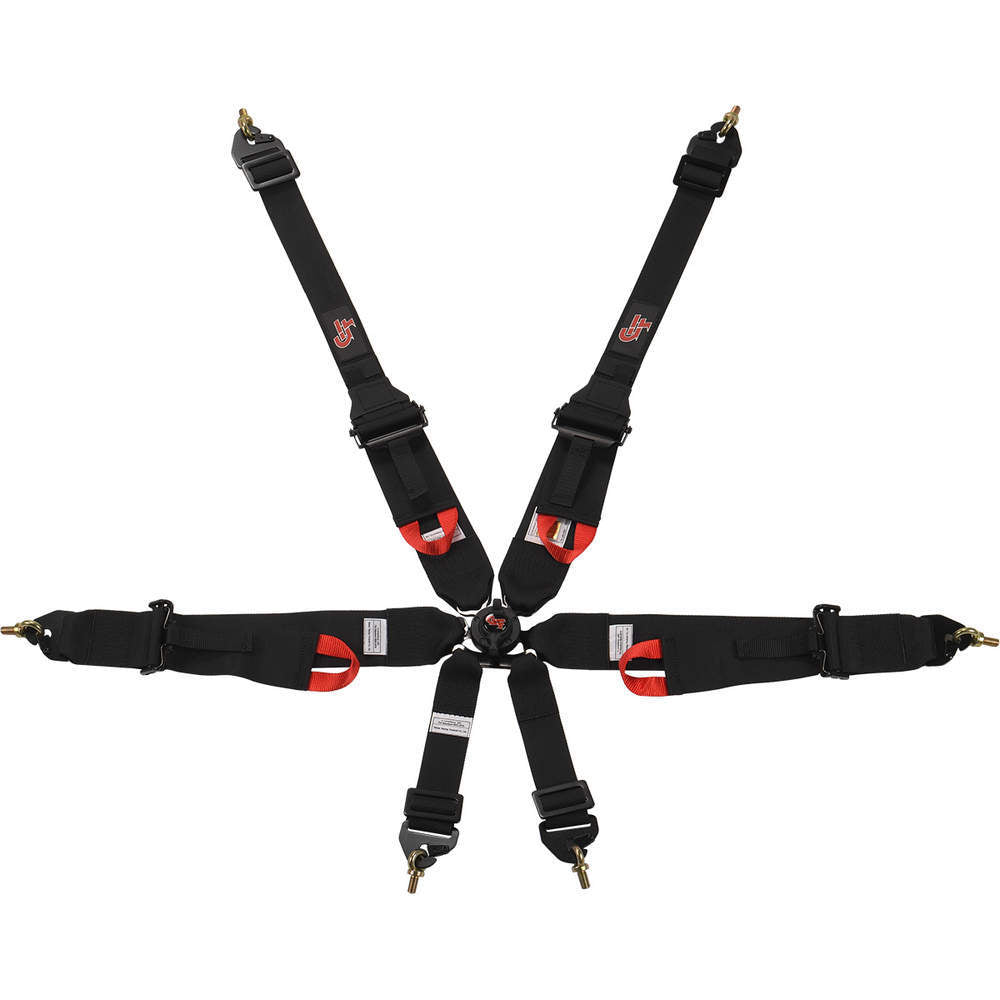 G-FORCE 7622BK 6-Point Camlock Racing Harness, Black