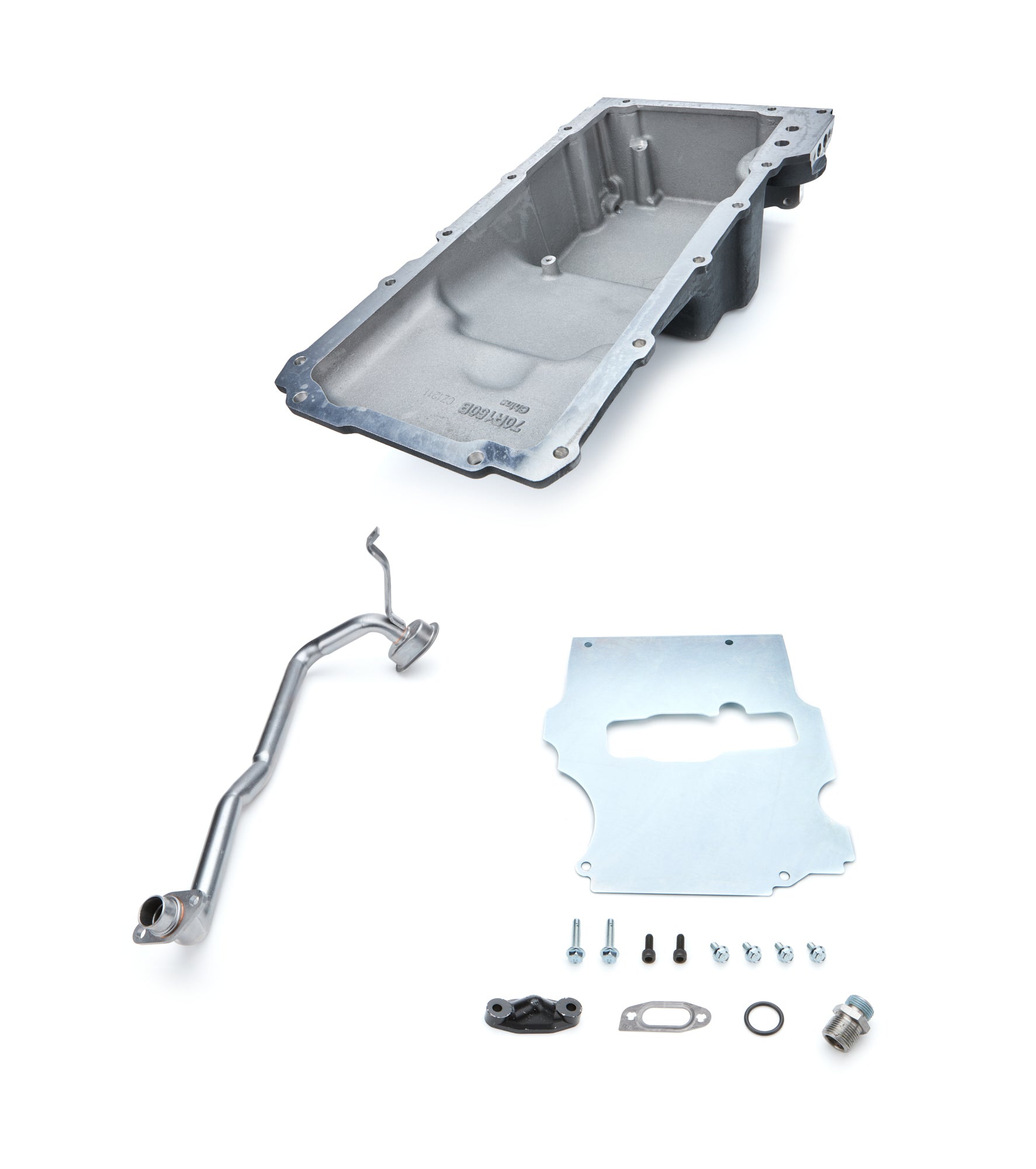 302-2BK Holley GM LS Swap Oil Pan - Black - Additional Front Clearance
