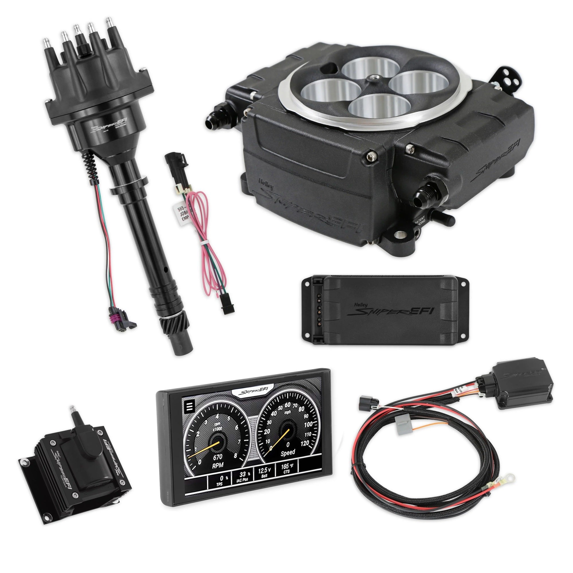 Holley Sniper 2 5-Inch PDM EFI Kit for Small Block Chevy, 550-511-5PX-SBC