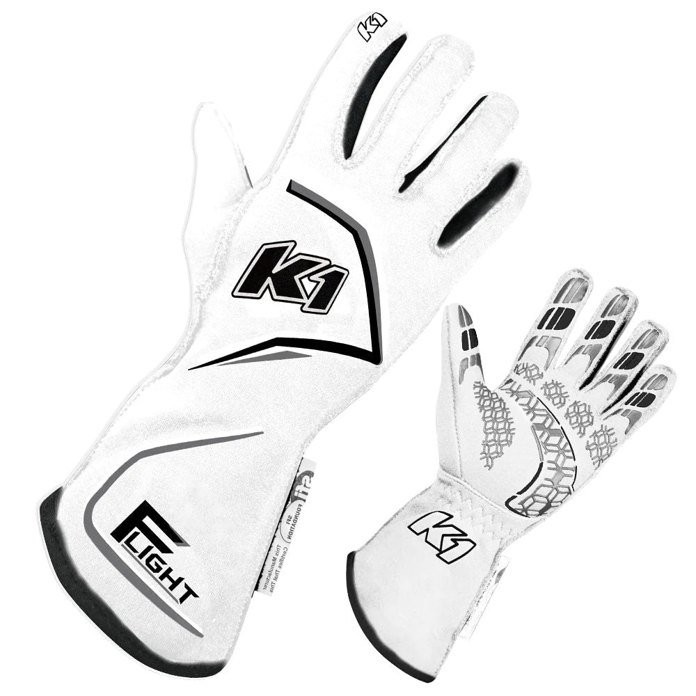 Kirkey Gloves Flight Xx-large White 23-FLT-WG-2XL