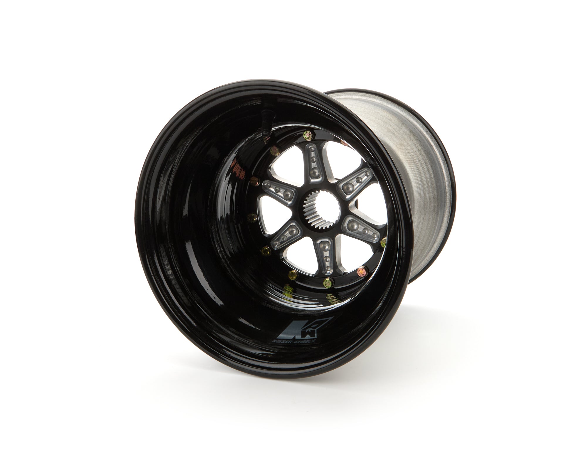 Keizer Aluminum Wheels 10104SPB Wheel Spline 10in X 10in 4in BS Black