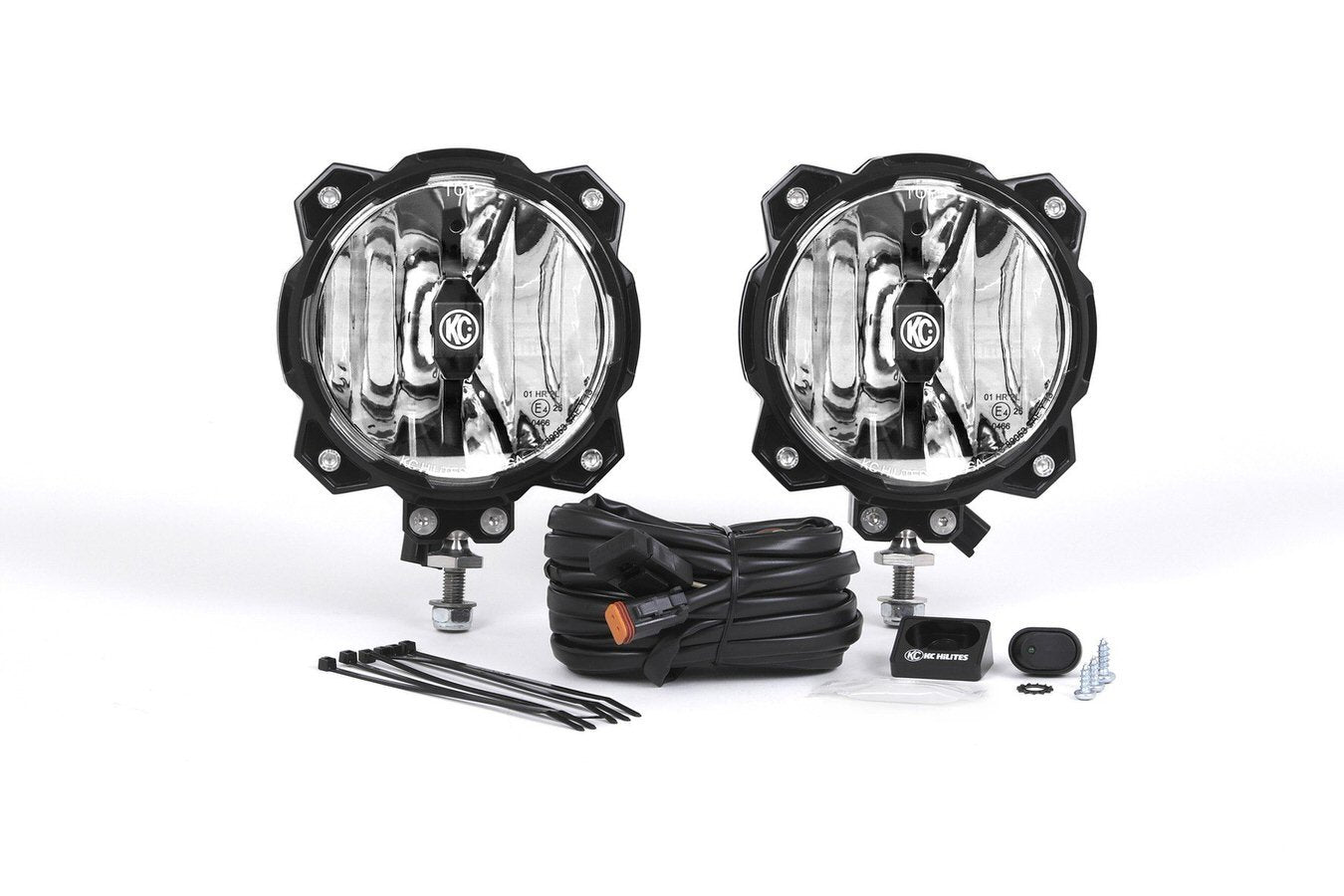 KC HILITES Pro6 Gravity LED Light Driving Beam Pair – Part Number 91303