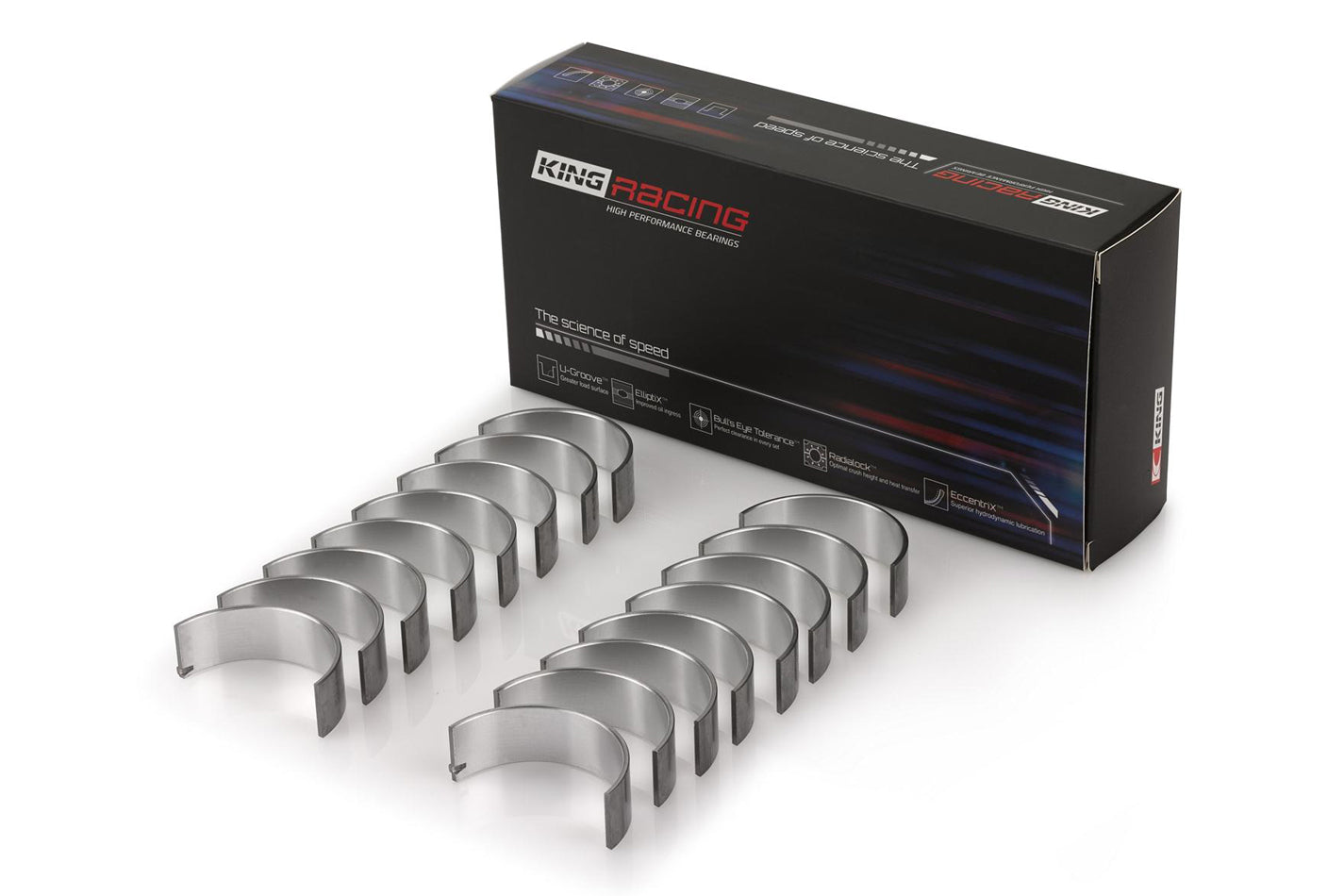 King Engine Bearings CR803HPN011 Rod Bearing Set - SBC 265-283