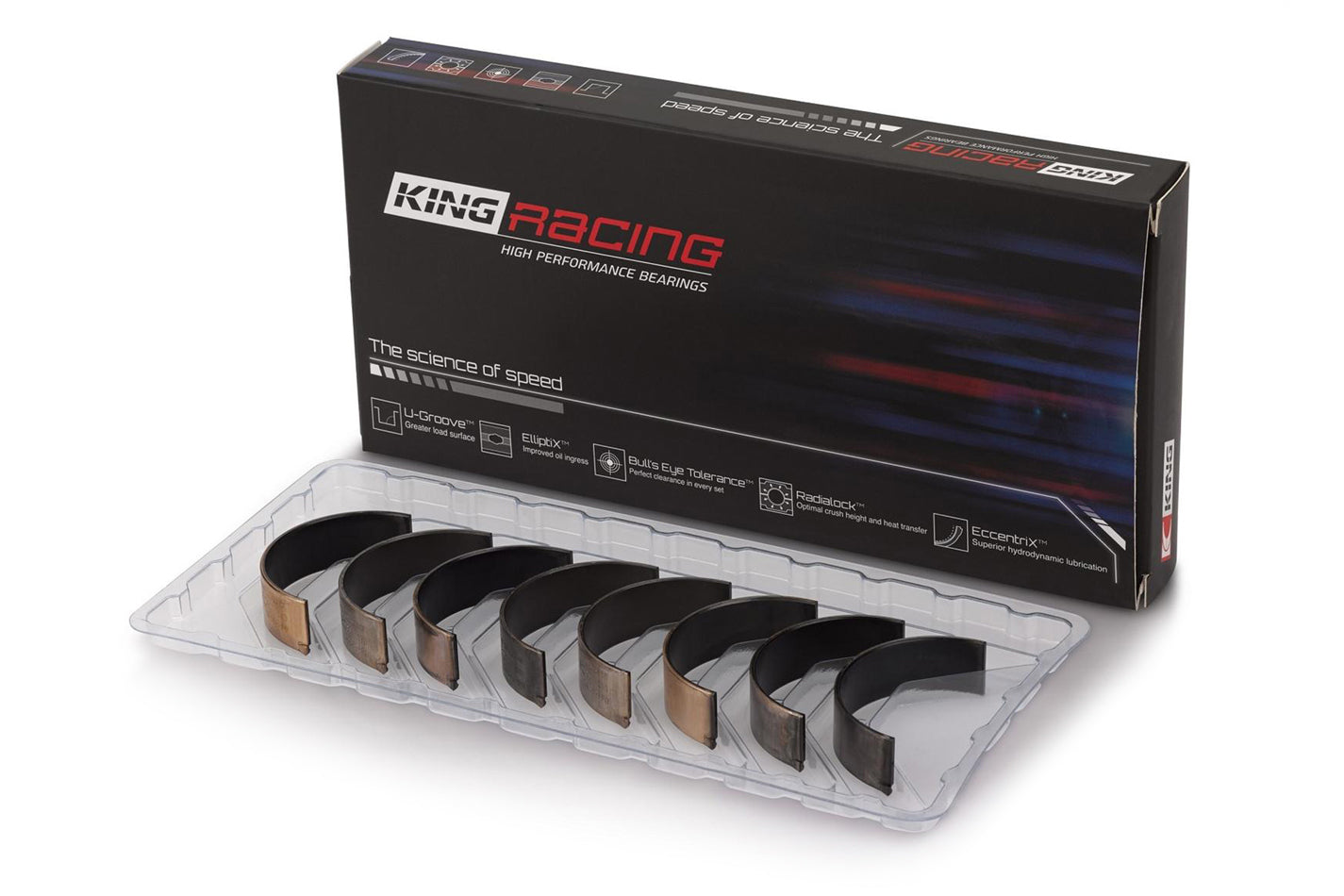 King Bearings CR 803XPN XP Standard Narrowed Connecting Rod Bearing Set for Small Block Chevy