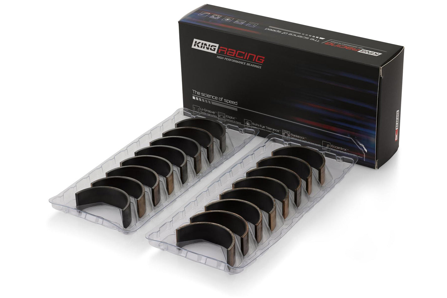 King Bearings CR 868XPN0.25 Connecting Rod Bearing Set for Ford 4.6L/5.4L, 1995–2006