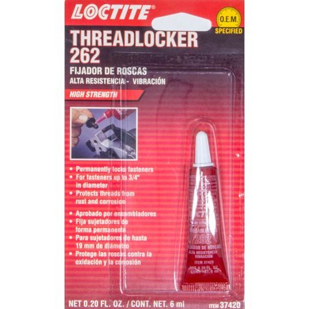 LOCTITE 487231 Threadlocker 262 Red, 6 mL Tube