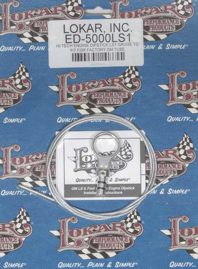 Lokar Engine Dipstick GM LS Engines Engine Oil Dipsticks ED-5000LS1