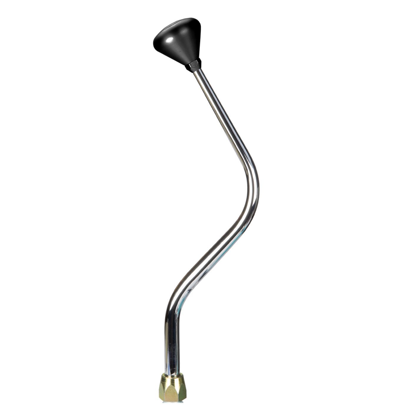 Lokar ES Shifter GM 4L80 Chrom E 16 in Mush Black Knob Transmission Shifters ES4L80GMB