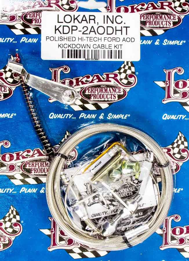Lokar KDP-2AODHT Polished Hi-tech Aod Kickdown Automatic Transmission Kickdowns