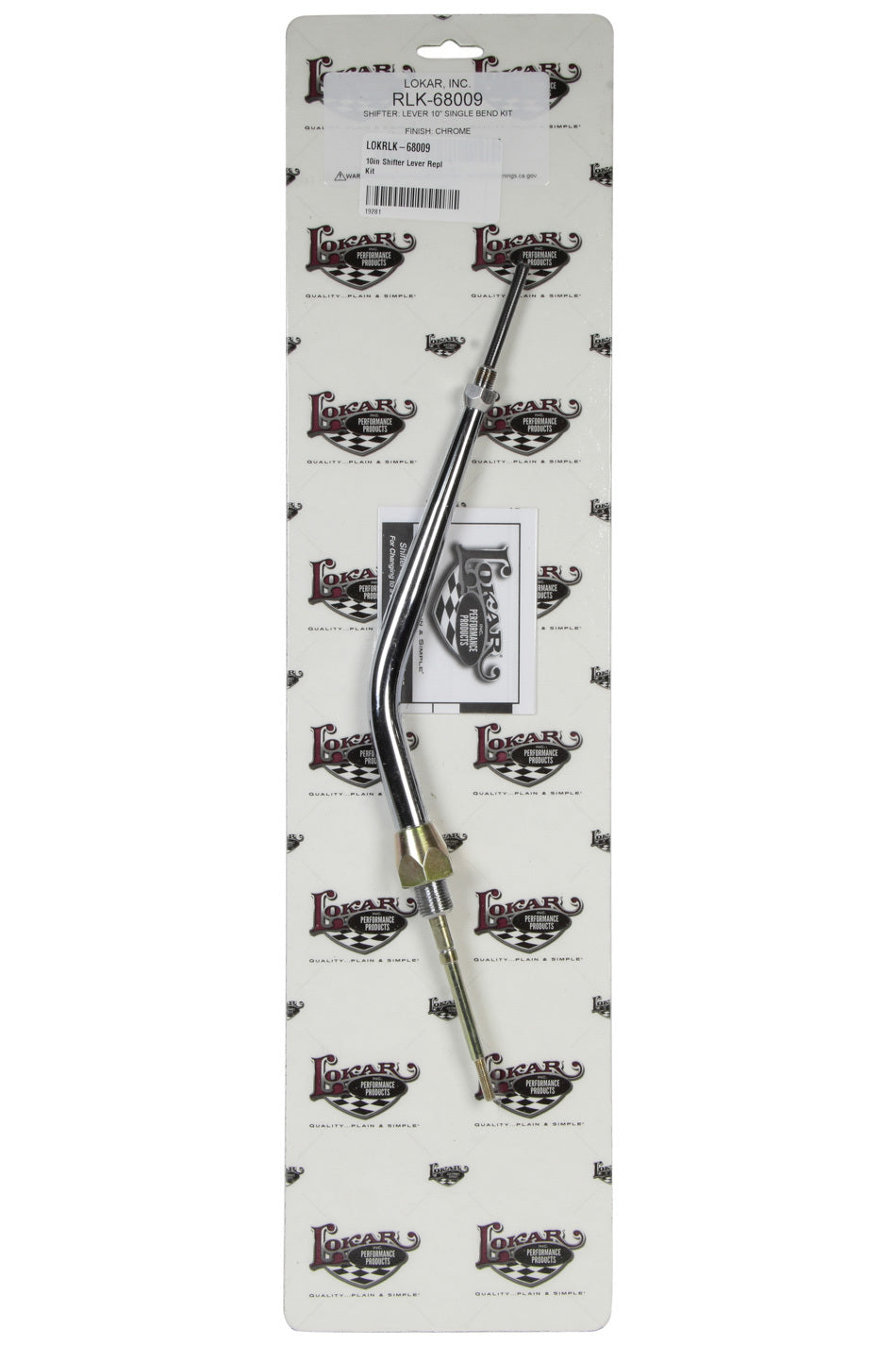 Lokar RLK-68009 10 in Shifter Lever Repl Kit Shifter Sticks