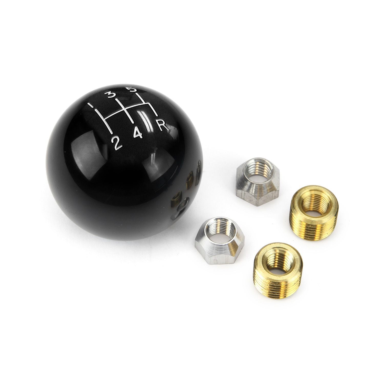 Lokar SK-6876 2 in Black Shifter Knob 5 Speed 3/8 X 24 Shifter Knobs