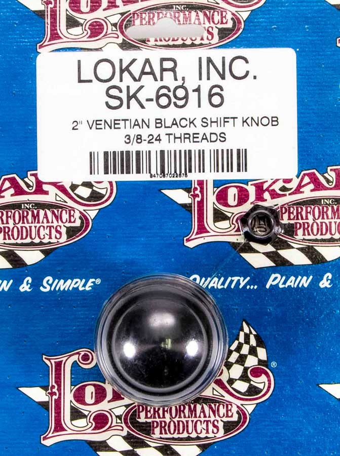 Lokar SK-6916 2 in Shift Knob Venetian Black Shifter Knobs