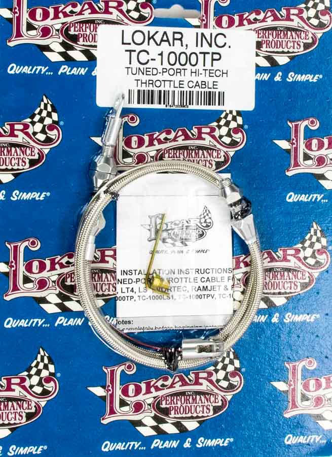 Lokar TC-1000TP Tuneport Throttle Cable Throttle Cables