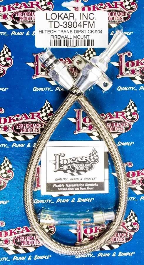 Lokar TD-3904FM Hi-tech Trans Dipstick Chry. 904 Firewall Mt. Automatic Transmission Dipsticks