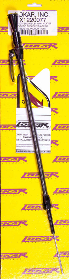 Lokar X1220077 Locking Engine Dipstick Black GM 97- LS1 Engine Oil Dipsticks