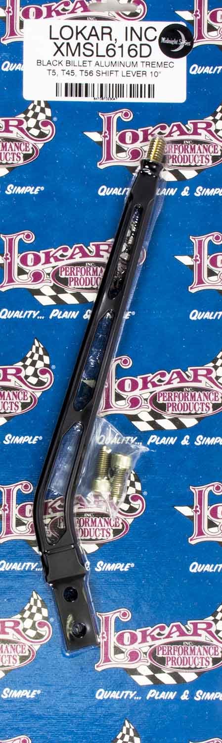 Lokar XMSL616D Shift Lever Tko 500-600 Aluminum 10 in Black Shifter Sticks