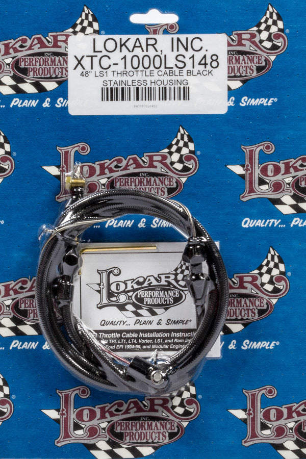 Lokar XTC-1000LS148 Hi-tech Throttle Cable GM LS Engine Throttle Cables