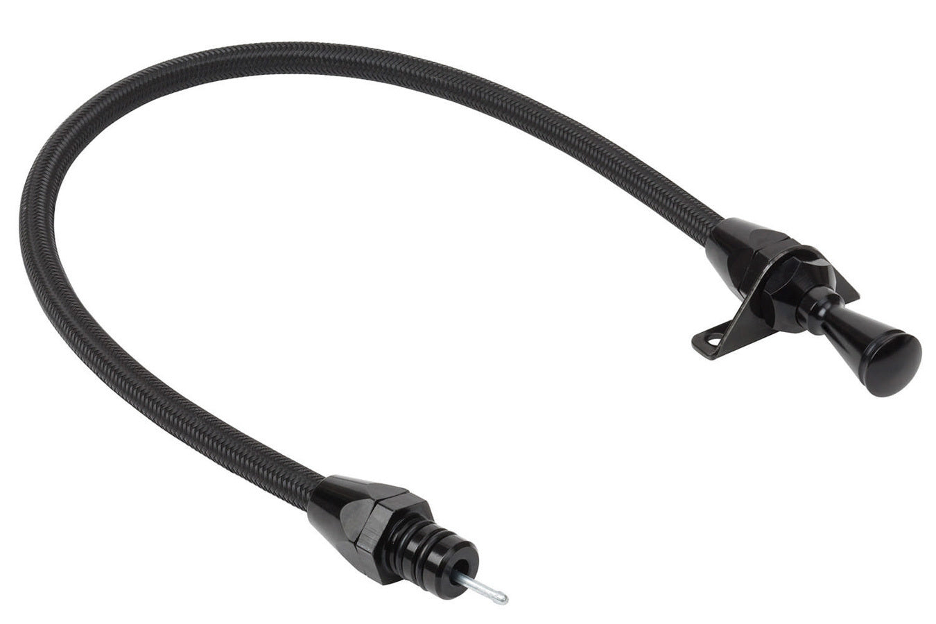 Lokar Black Trans Dipstick GM TH350/400 Firewall Mt Automatic Transmission Dipsticks