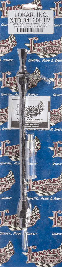Lokar XTD-34L60ETM Midnight Series Hi-tech Flexible Stainless Automatic Transmission Dipsticks