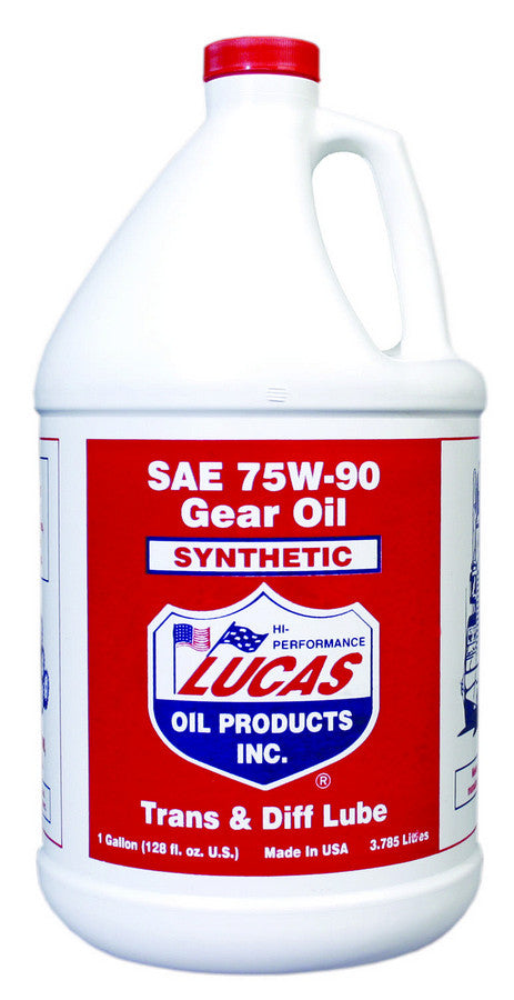 Lucas Oil 75w90 Synthetic Gear Oil 1 Gallon LUC10048