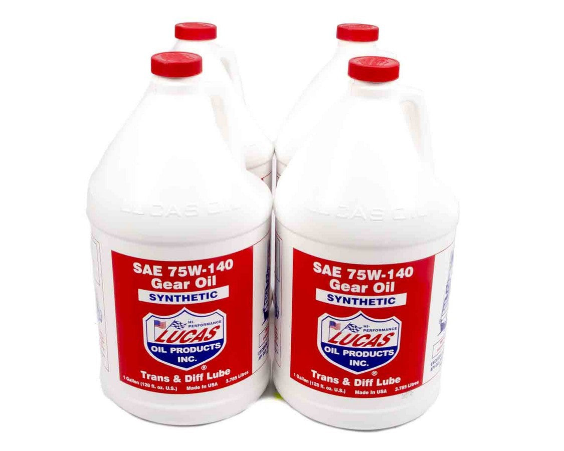 Lucas Oil Synthetic 75w140 Trans/ Diff Lube 4x1 Gallon 10122
