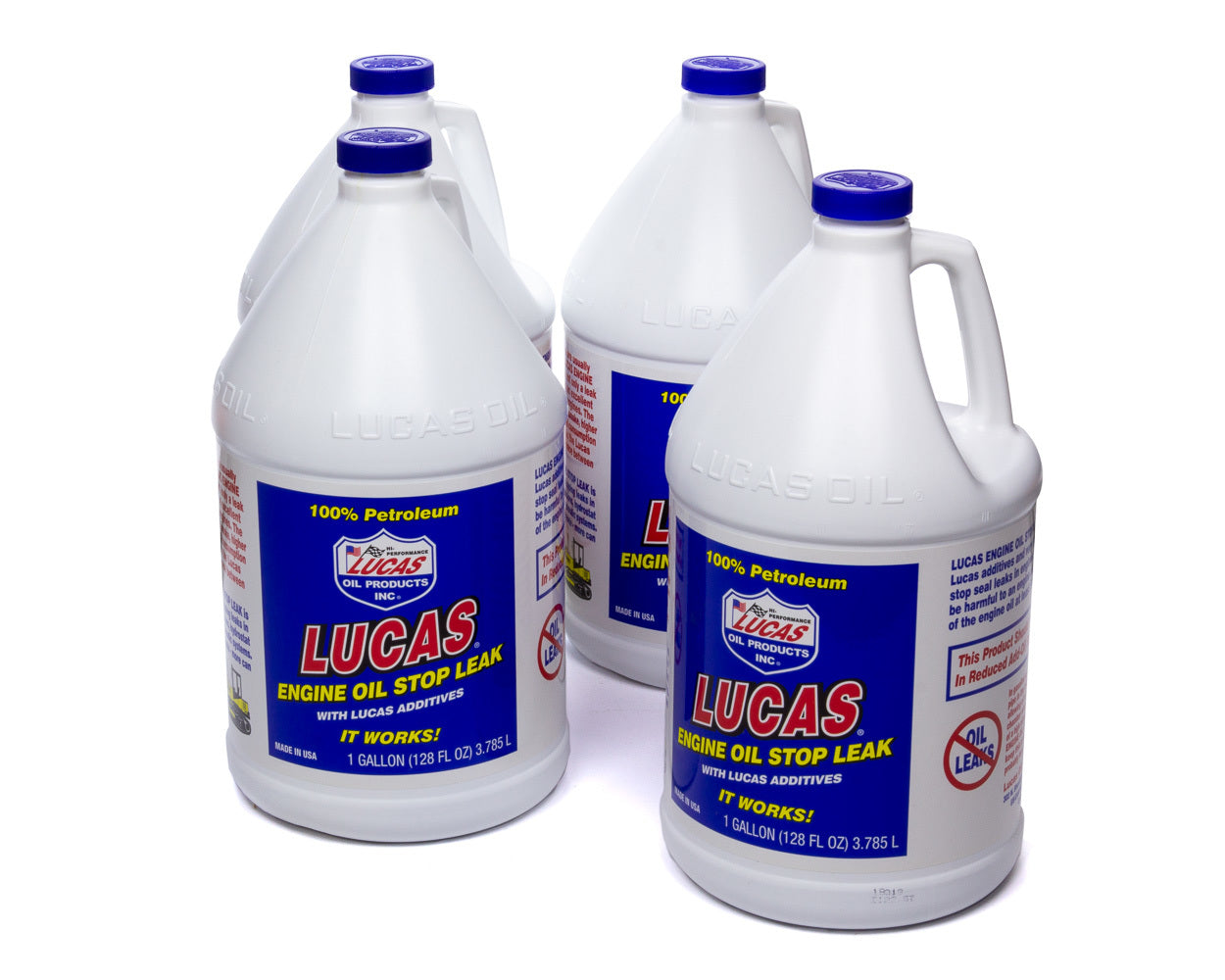Lucas Oil Engine Oil Stop Leak Case 4x1Gallon 10279