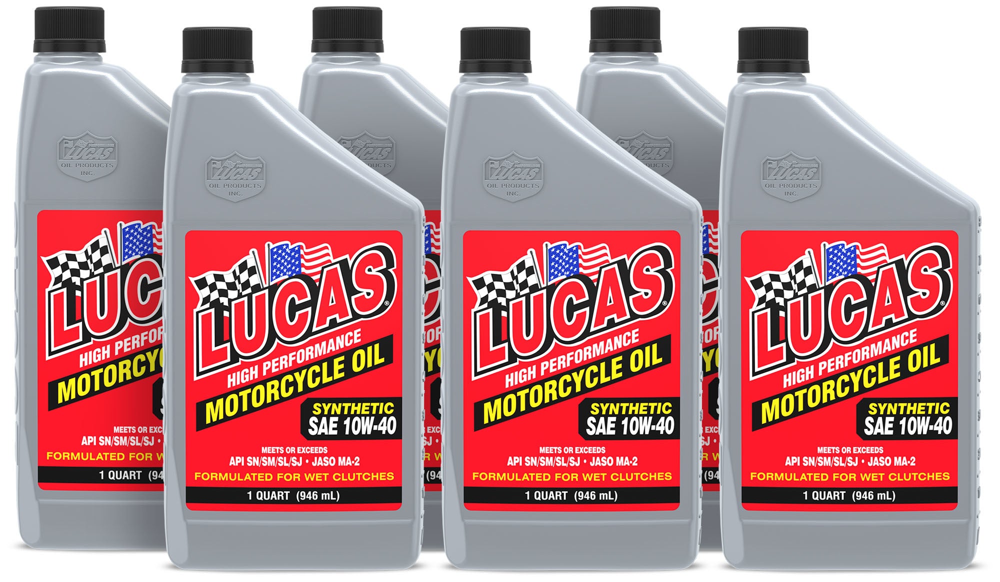 Lucas Oil Products Lucas Oil Motorcycle Oil 10w40 Synthetic Case 6x1 Quart 10793