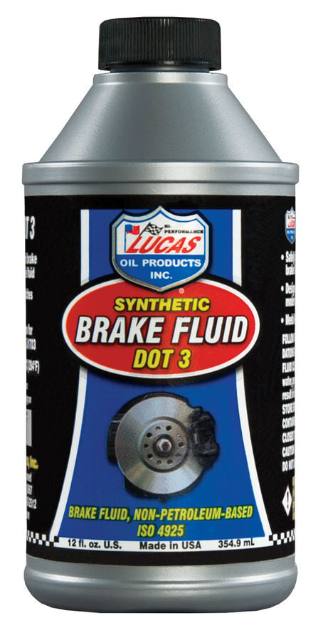 Lucas Oil Brake Fluid DOT 3 12 oz LUC10825