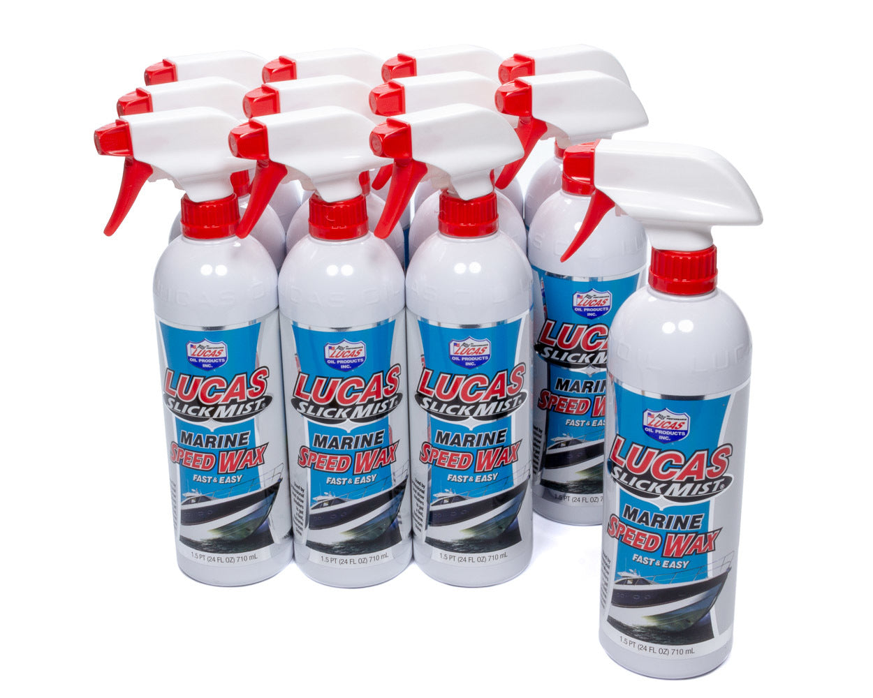 Lucas Oil Slick Mist Marine Speed Wax Case 12 X 24 oz. 10980