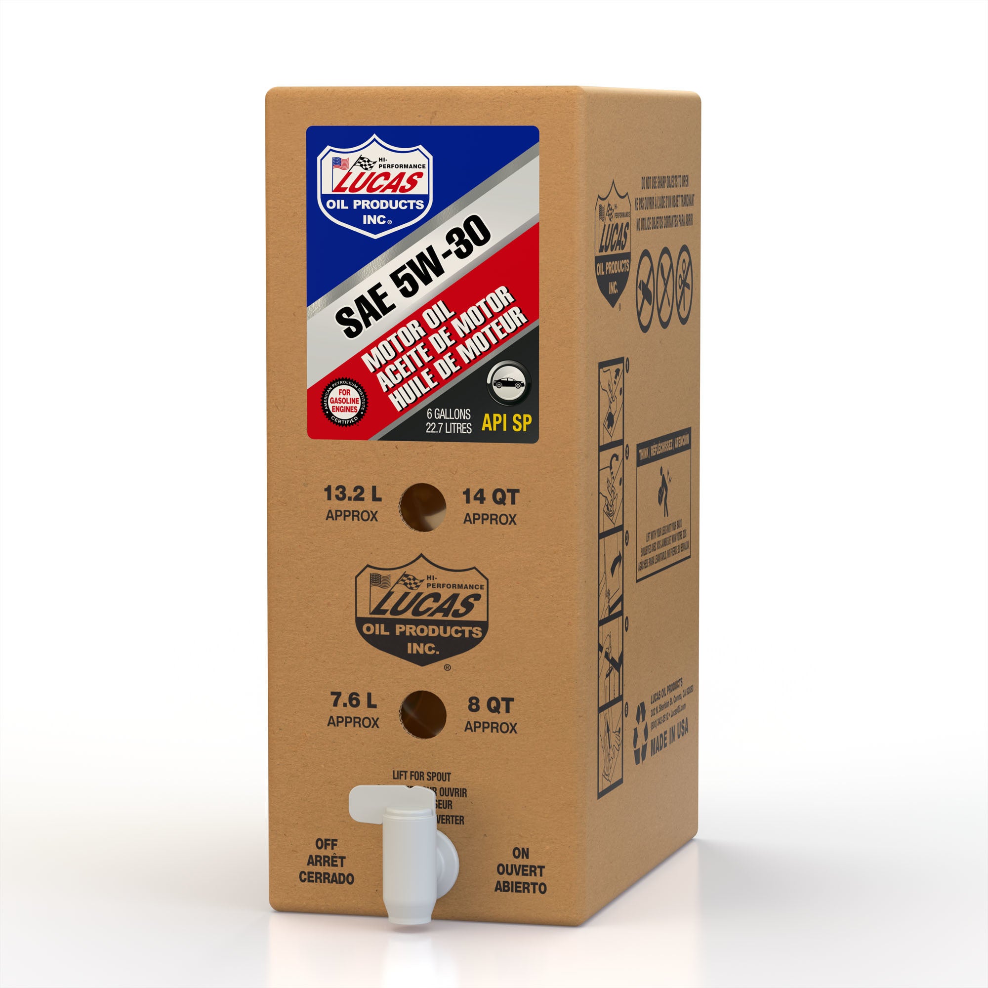 Lucas Oil Products Lucas Oil SAE 5W30 Motor Oil 6 Gallon Bag In Box 18010