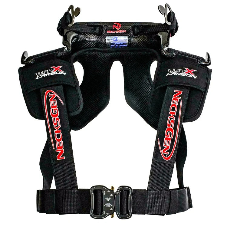 NecksGen NG800ML Head And Neck Restraint Revx Carbon Medium Lrg