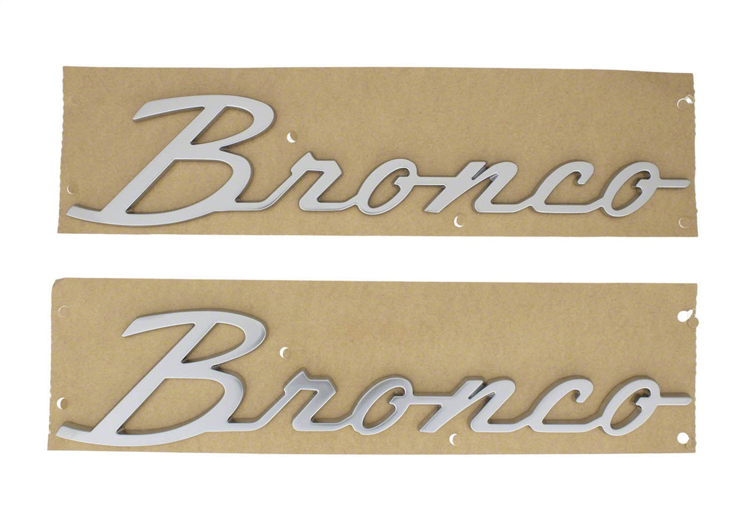 Ford Performance 2021-2025 "Bronco" Script Emblem Kit - Silver - M-1447-BSS