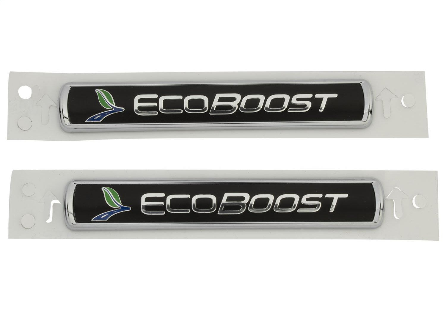 Ford Performance EcoBoost Emblems/Badges - Black And Silver - Pair - M-1447-EBBLK - Image 2