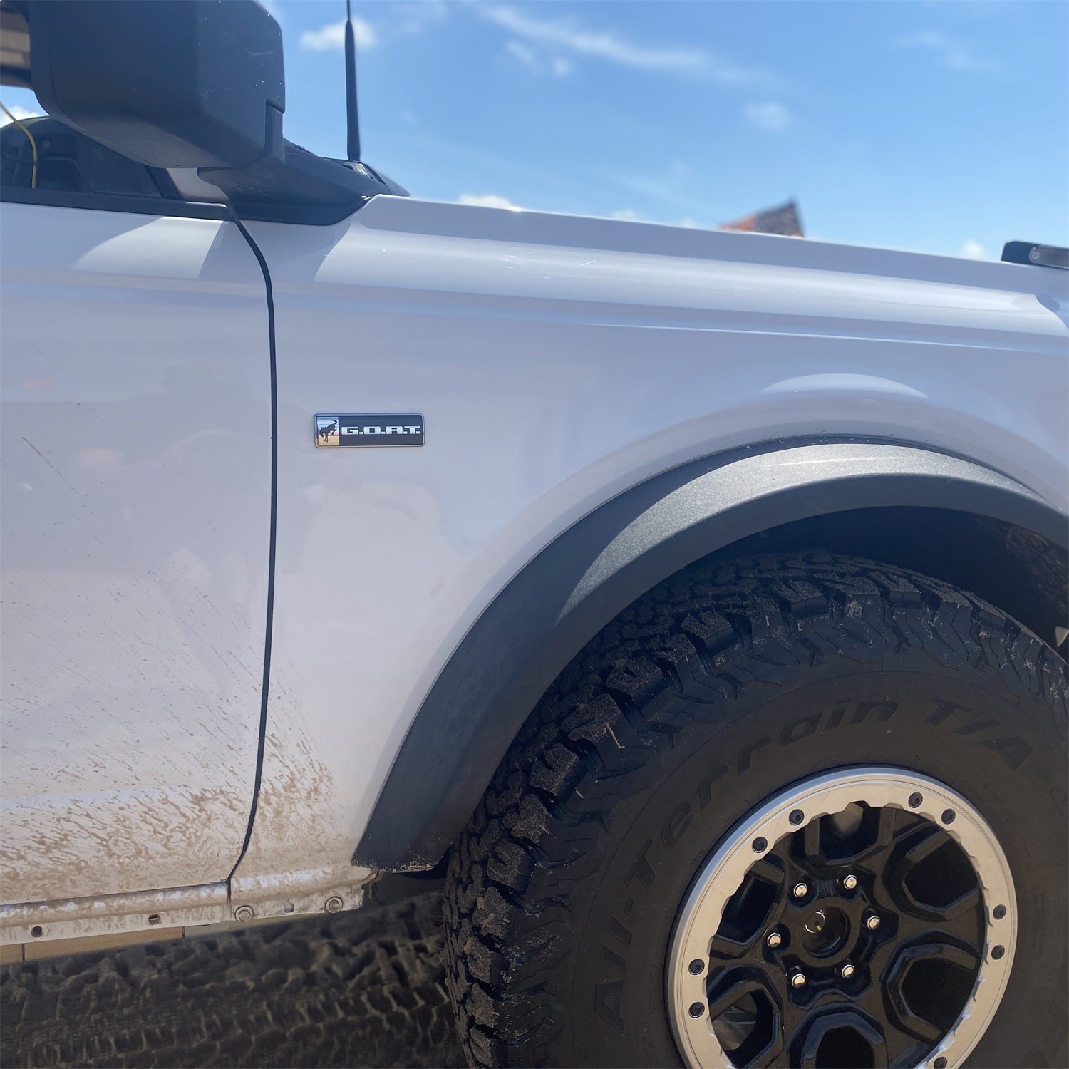 Ford Performance Bronco Bronco Sport G.O.A.T. Badge - Black Chrome - M-1447-GOAT - Image 2