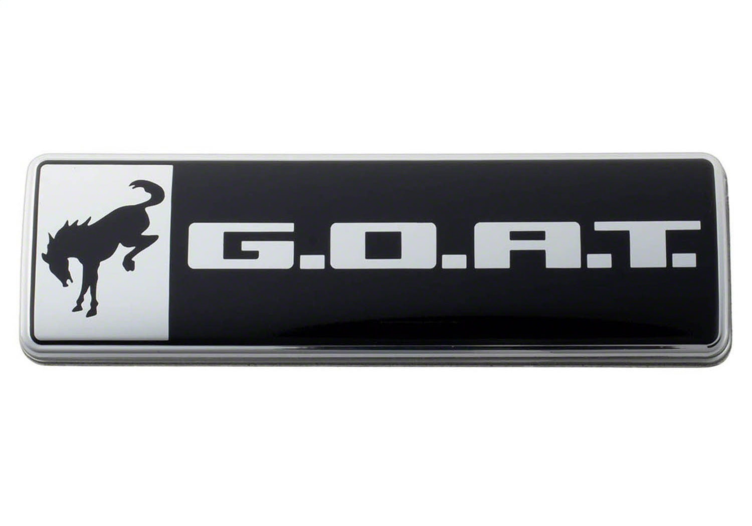 Ford Performance Bronco Bronco Sport G.O.A.T. Badge - Black Chrome - M-1447-GOAT - Image 3