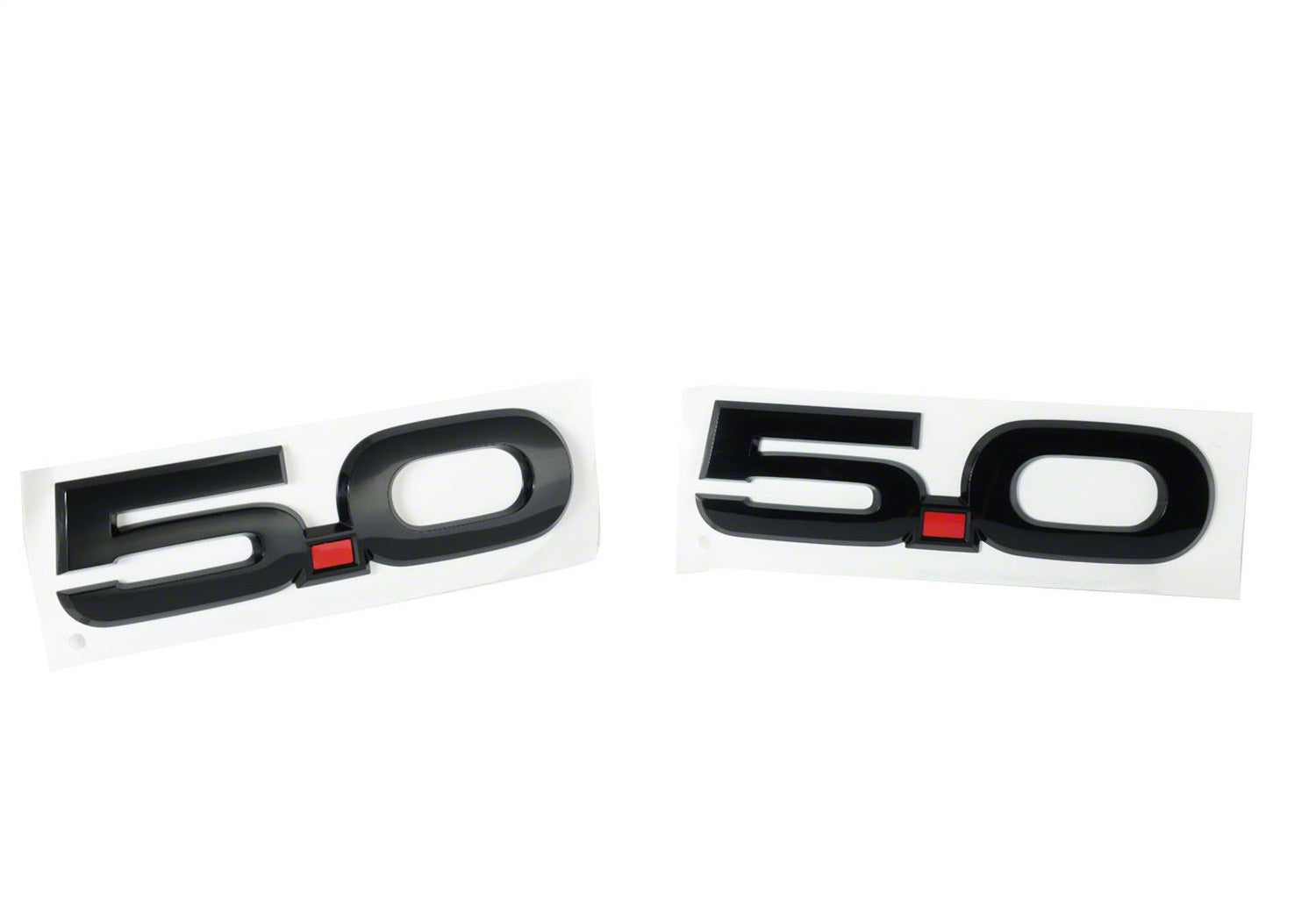 Ford Performance 2015-2023 Mustang 5.0L Fender Emblems/Badges - Black - Pair - M-1447-M50AB - Image 3