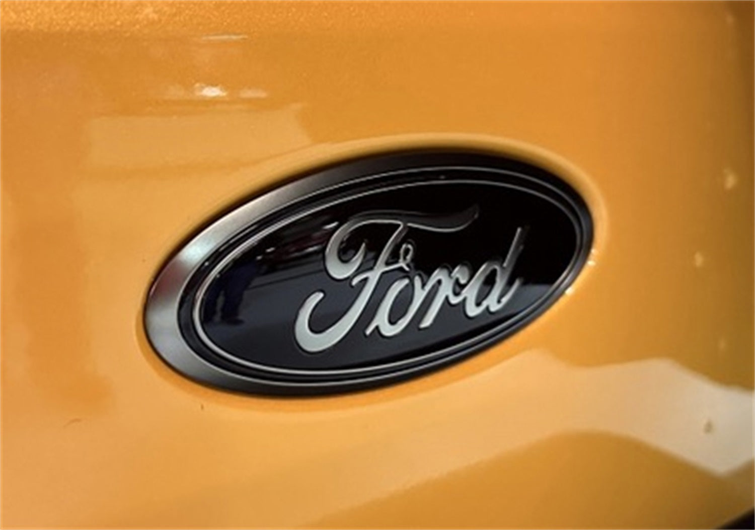 Ford Performance 2021-2025 Bronco / Bronco Sport Smoked Chrome Oval Emblem - M-1447-SC2 - Image 2