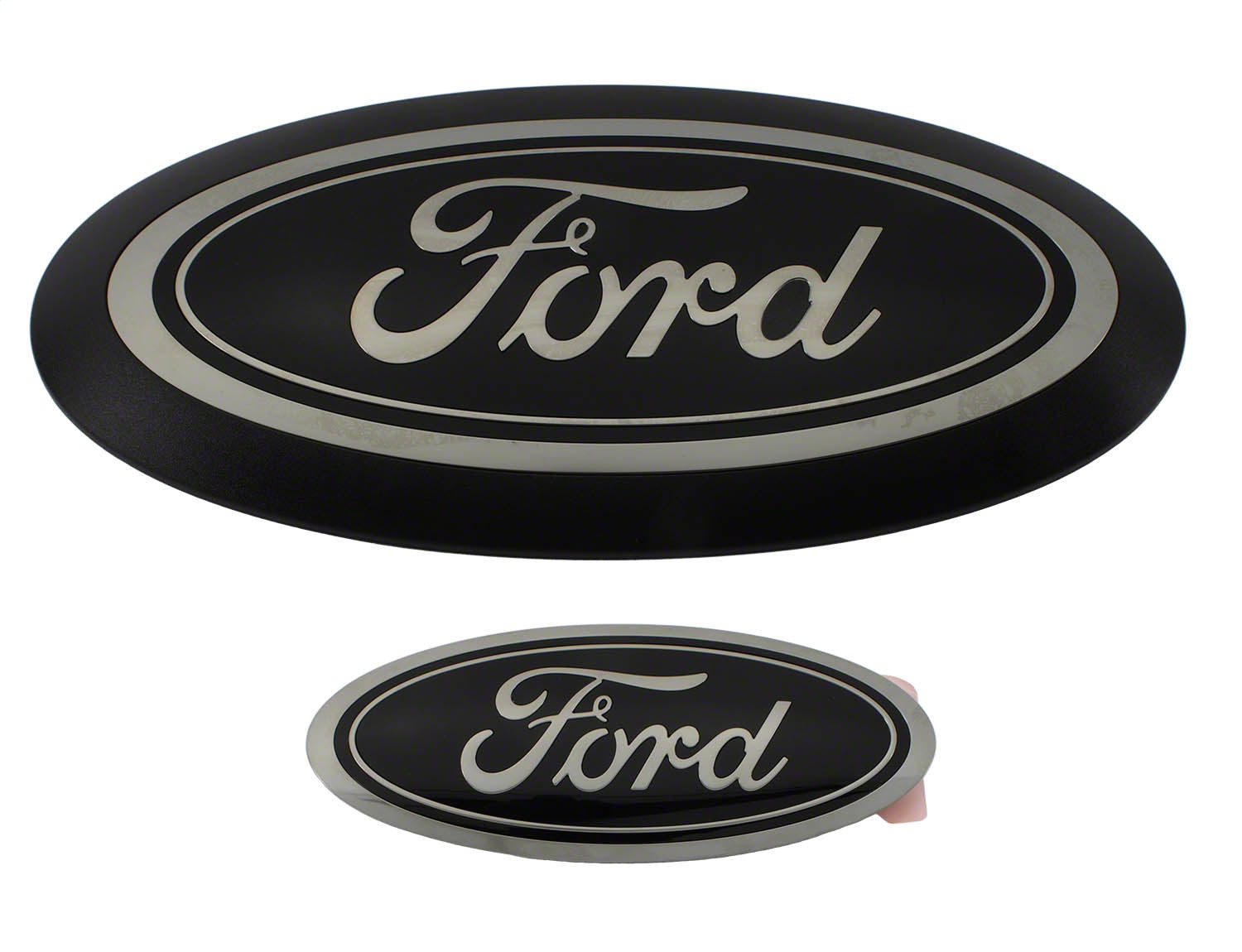Ford Performance 2023-2024 Super Duty Black Oval Emblem Kit - Without Camera - M-1447-SDB3