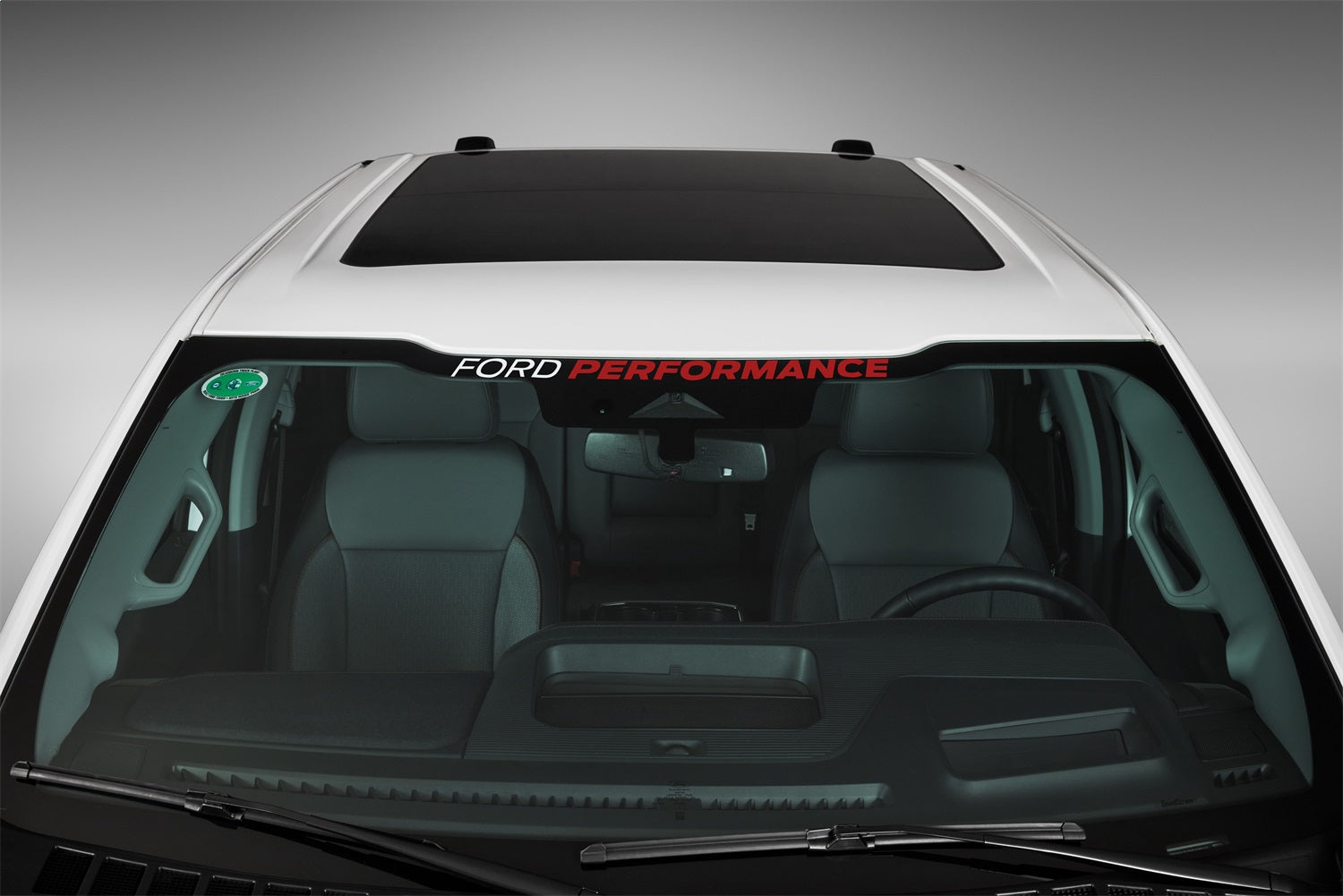 Ford Performance F - Series Windshield Banner - White/Red - M-1820-WR - Image 2