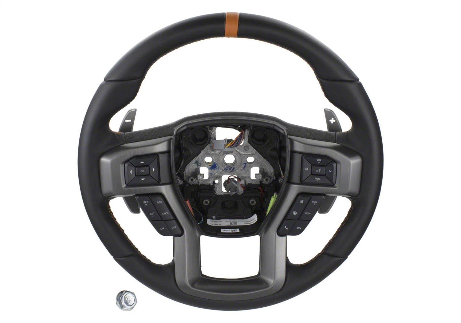 Ford Performance 2015-2018 F-150 Raptor Performance Steering Wheel Kit - Orange Sightline - M-3600-F15ROR