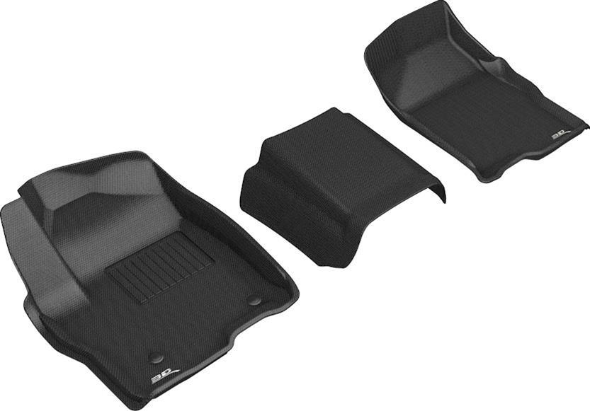 3D MAXpider Floor Mats GM P/U 1500 19- Kagu Fl oor Liners 1st Row Black L1GM02411509
