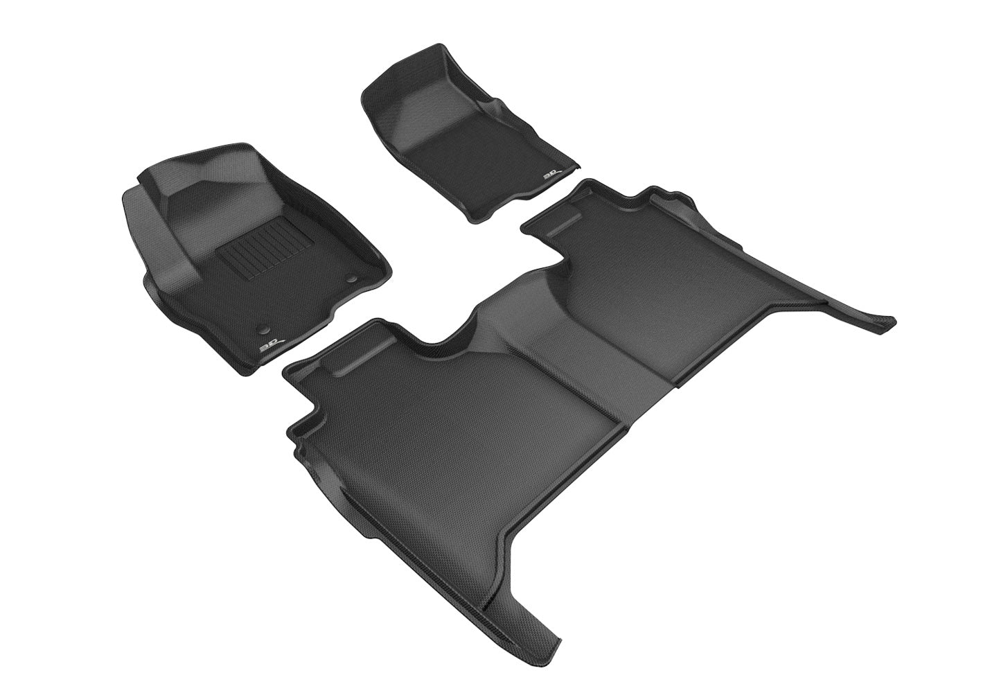 3D MAXpider Floor Mats GM P/U 1500 19- Kagu Floor Liner 1&2 Rows Blk L1GM02501509