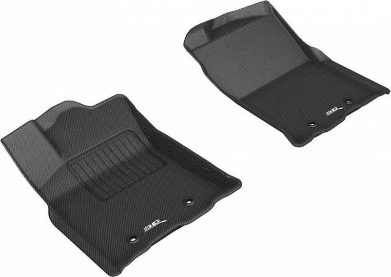 3D MAXpider Kagu Floor Liners L1TY24911509 for 2018–2021 Toyota Midsize Truck Double Cab, Front Pair