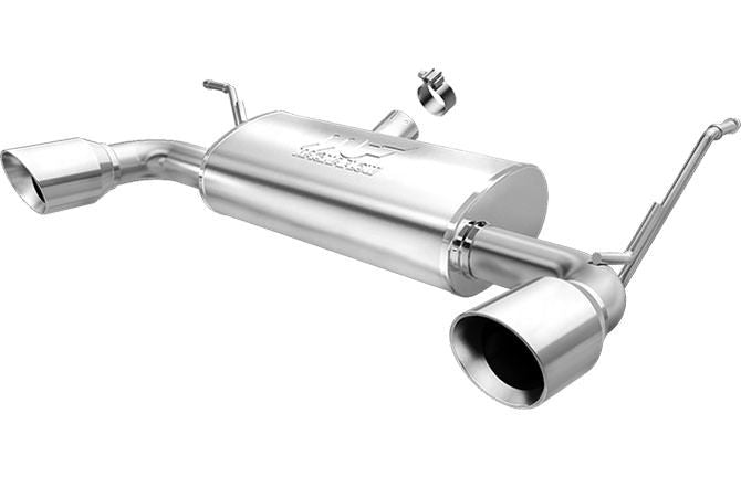 MagnaFlow Exhaust Products 07- Wrangler 3.6L Axle Back Exhaust Polished 15178
