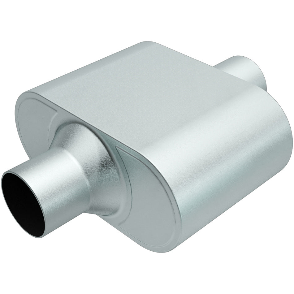 MagnaFlow Performance Exhaust R27426 Rumble Aluminized Muffler, 2.5-Inch Center Inlet/Outlet