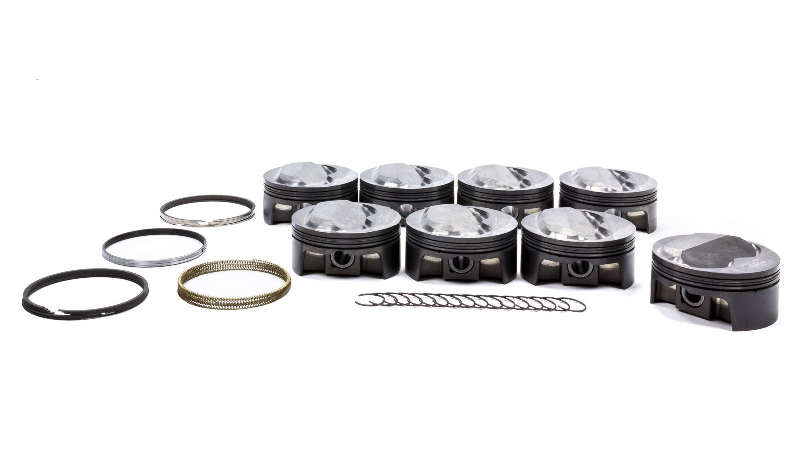 MAHLE PISTONS 930208255 PowerPak Forged Domed Piston and Ring Kit for Small Block Chevy