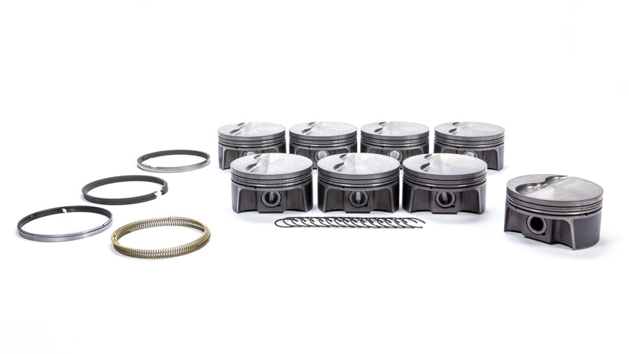 MAHLE PISTONS 930217905 PowerPak Forged Flat-Top Piston and Ring Set for GM LS-Series