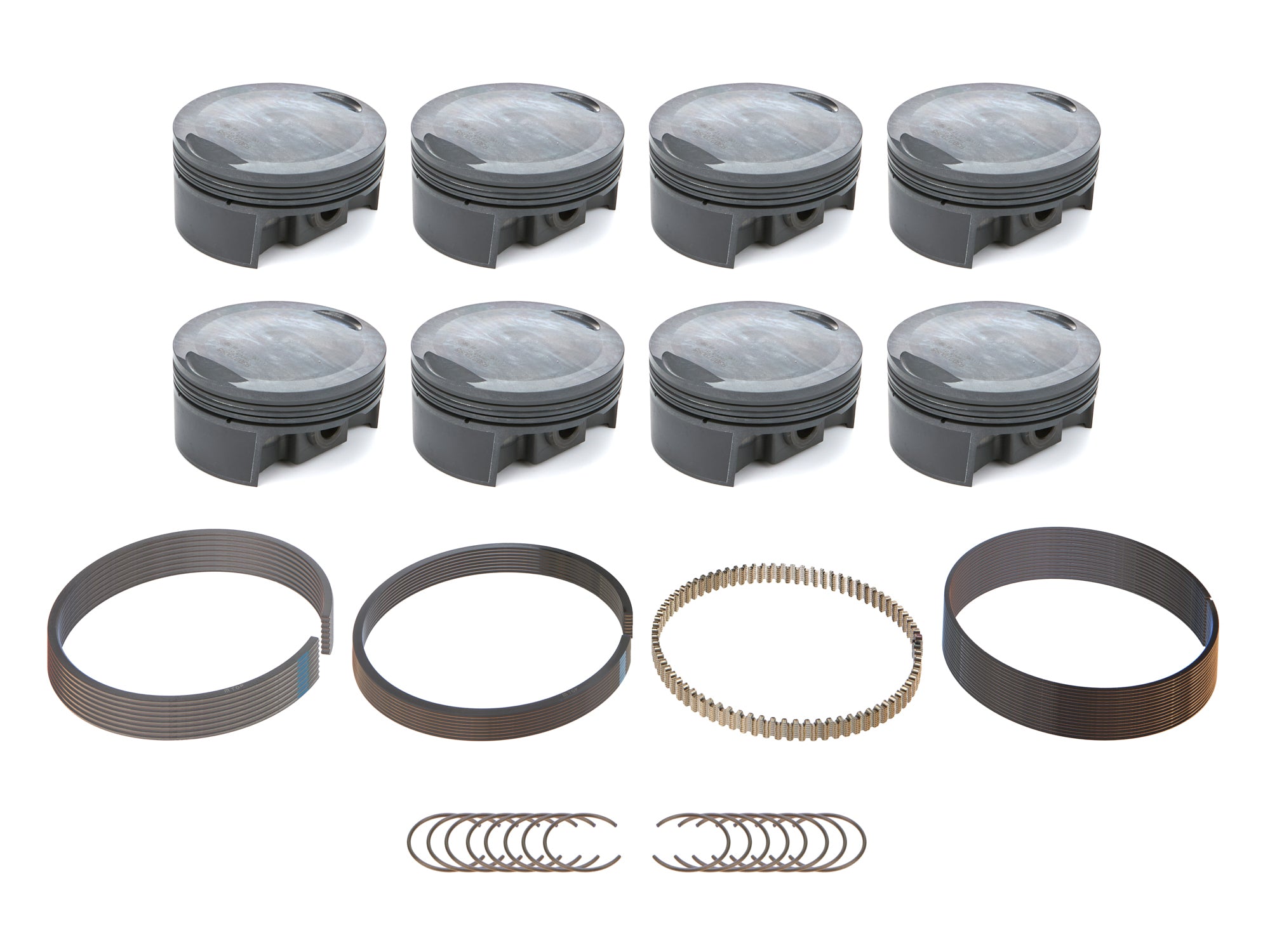 MAHLE PISTONS 930279095 PowerPak Forged Dome Piston and Ring Kit for Mopar Gen III Hemi